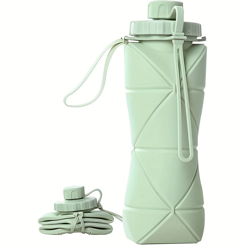 Collapsible Water Bottle 600ml Green