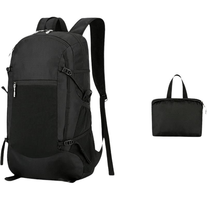 Foldable Waterproof Backpack Black