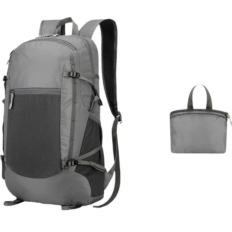 Foldable Waterproof Backpack Grey