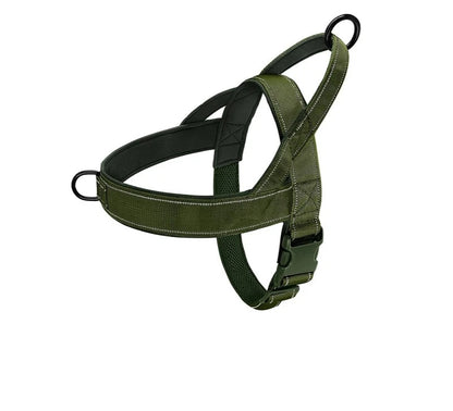 No Pull Reflective Dog Harness For Training Green
