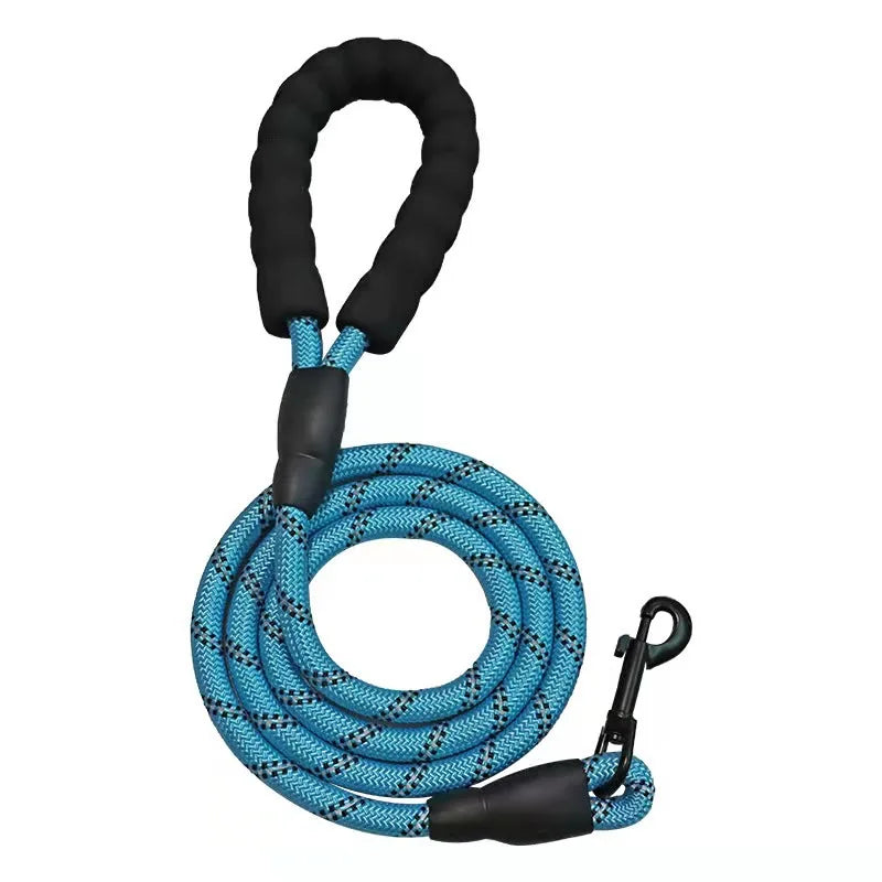 Reflective Durable Dog Lead Blue