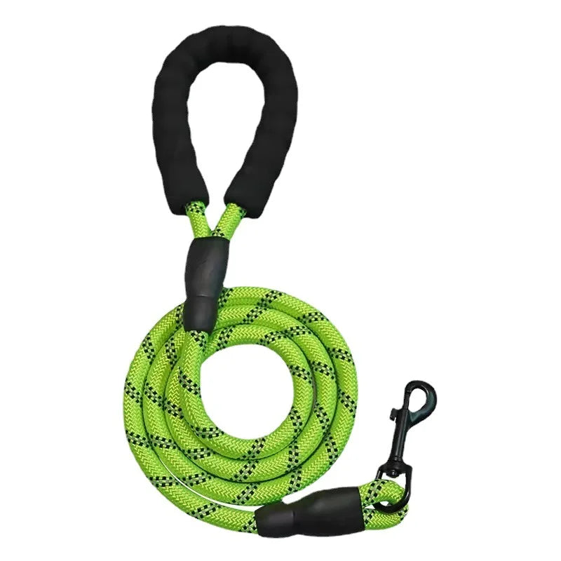 Reflective Durable Dog Lead Green