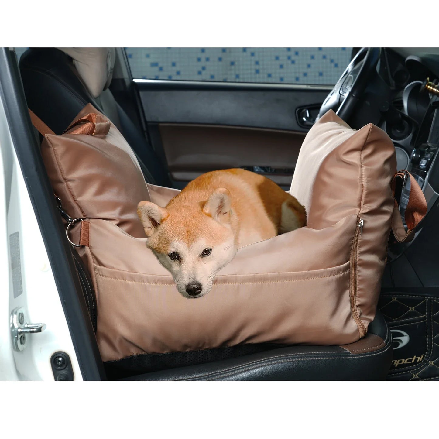 Travel Dog Bed in Car